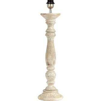 Lampa stołowa Cottage bielone drewno